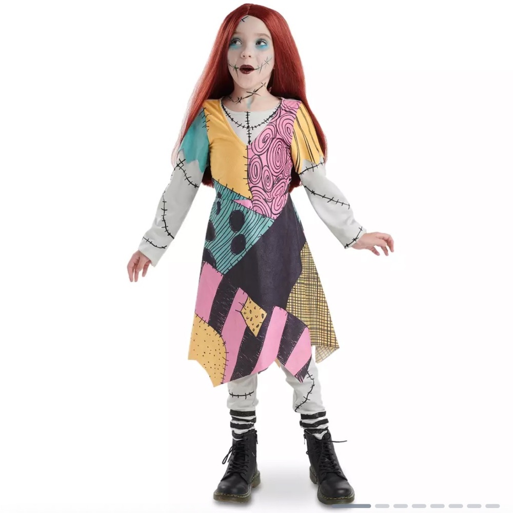 Disney Parks Nightmare Before Christmas Sally Costume and ***NEW Wig***